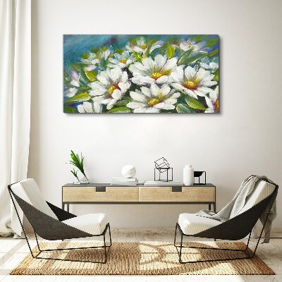 Floral charm in blue Canvas Wall art