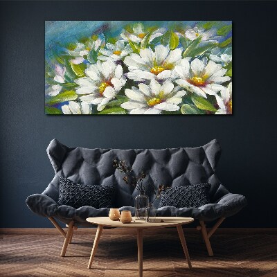 Floral charm in blue Canvas Wall art