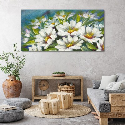 Floral charm in blue Canvas Wall art