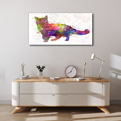 Abstract animal cat Canvas Wall art
