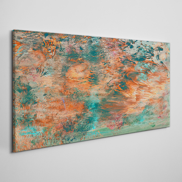 Abstract landscape in the colors of fire Canvas Wall art