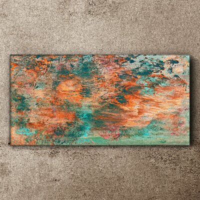 Abstract landscape in the colors of fire Canvas Wall art