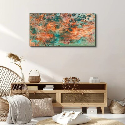Abstract landscape in the colors of fire Canvas Wall art