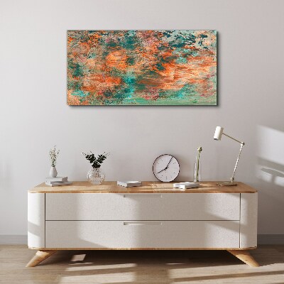 Abstract landscape in the colors of fire Canvas Wall art