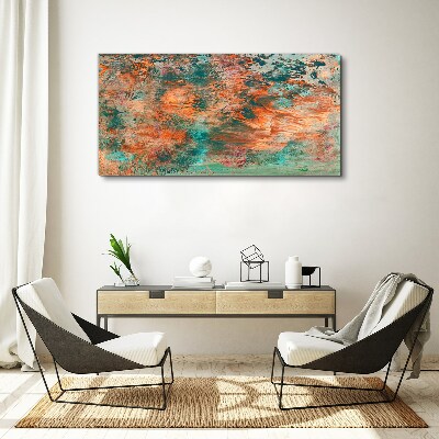 Abstract landscape in the colors of fire Canvas Wall art
