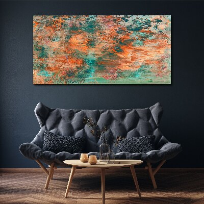 Abstract landscape in the colors of fire Canvas Wall art