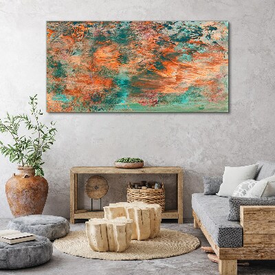 Abstract landscape in the colors of fire Canvas Wall art