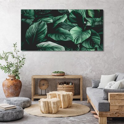 Leaves flowers plants Canvas Wall art