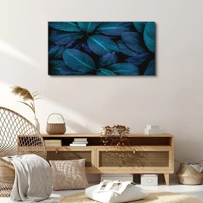 Flower leaves plant Canvas Wall art