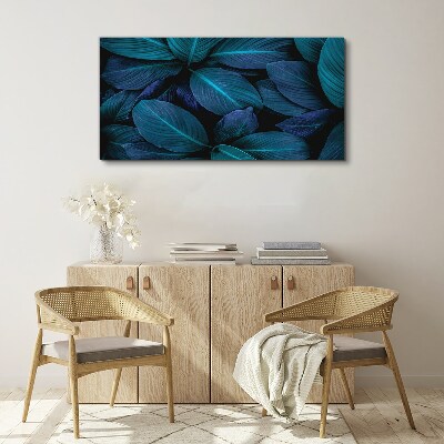 Mysterious forest of leaves Canvas Wall art