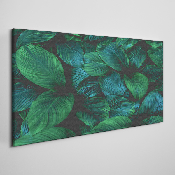 Green Leaf Mosaic Canvas Wall art
