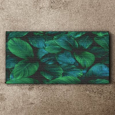 Green Leaf Mosaic Canvas Wall art
