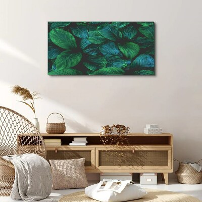 Green Leaf Mosaic Canvas Wall art