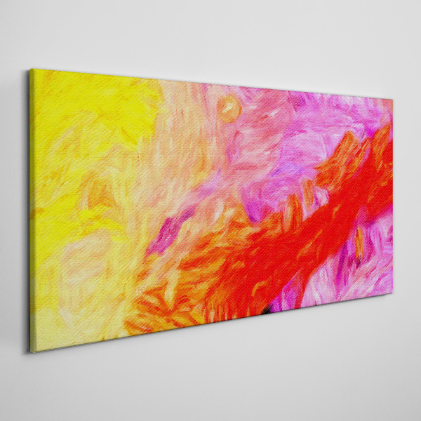 Colorful abstraction in warm tones Canvas Wall art