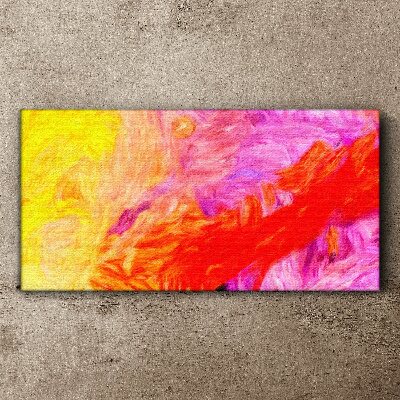 Colorful abstraction in warm tones Canvas Wall art