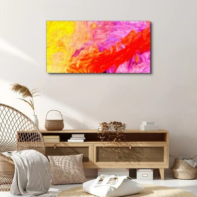 Colorful abstraction in warm tones Canvas Wall art