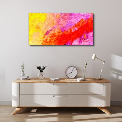 Colorful abstraction in warm tones Canvas Wall art