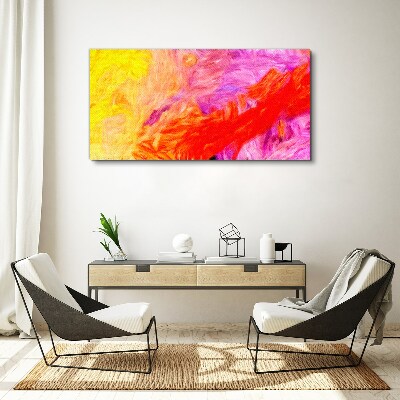 Colorful abstraction in warm tones Canvas Wall art