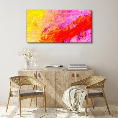 Colorful abstraction in warm tones Canvas Wall art