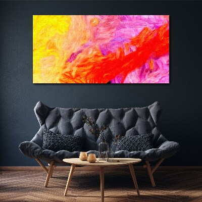 Colorful abstraction in warm tones Canvas Wall art
