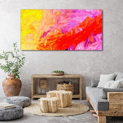 Colorful abstraction in warm tones Canvas Wall art