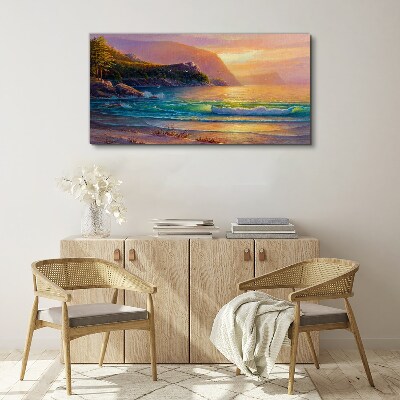 Natu coast waves Canvas Wall art