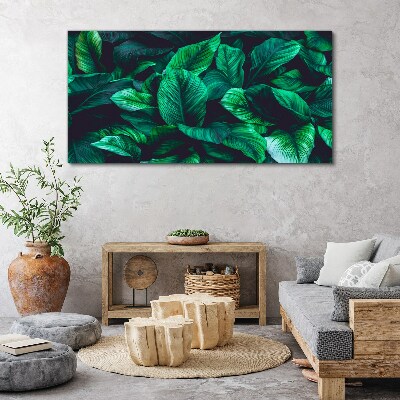 Flower leaves plant Canvas Wall art