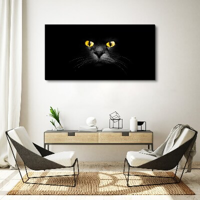 Animals cats eyes Canvas Wall art