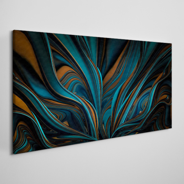 Waves of color in motion Canvas Wall art