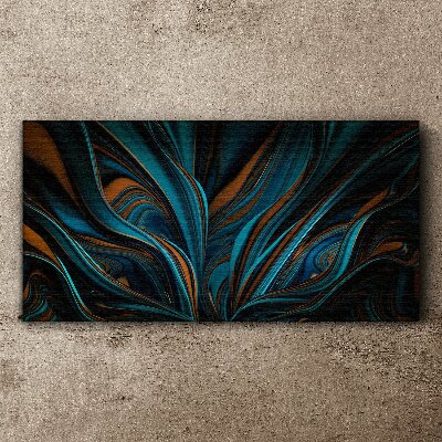 Waves of color in motion Canvas Wall art