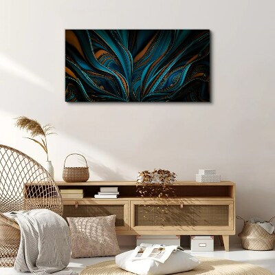 Waves of color in motion Canvas Wall art