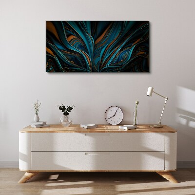 Waves of color in motion Canvas Wall art