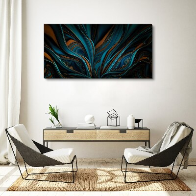 Waves of color in motion Canvas Wall art