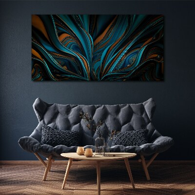 Waves of color in motion Canvas Wall art