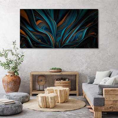 Waves of color in motion Canvas Wall art