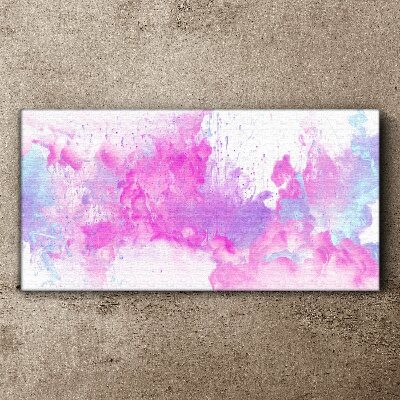 Pink water explosions Canvas Wall art