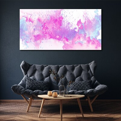 Pink water explosions Canvas Wall art