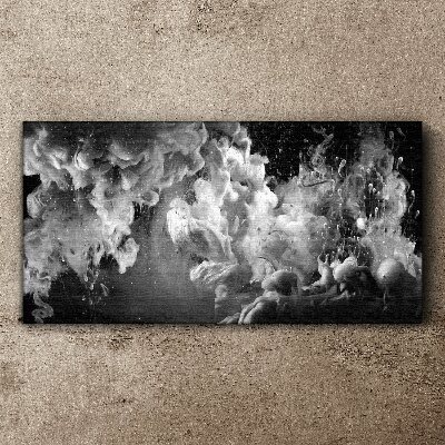 Abstract ink Canvas Wall art