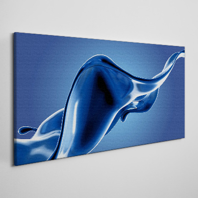 Blue light wave Canvas Wall art
