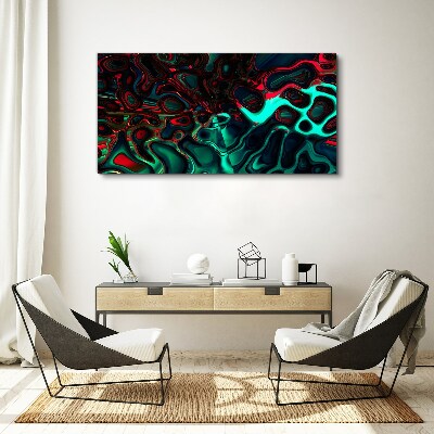 Abstract Color Waves Canvas Wall art