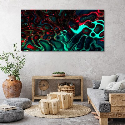Abstract Color Waves Canvas Wall art
