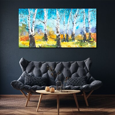 Modern forest Canvas Wall art