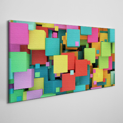 Abstract cubes Canvas Wall art