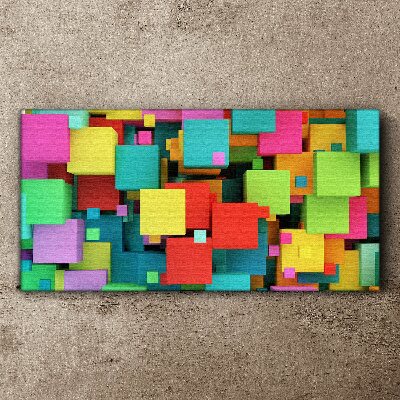 Abstract cubes Canvas Wall art