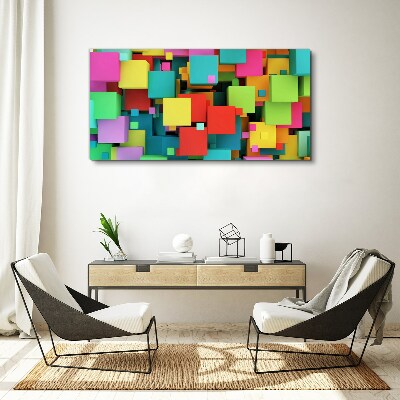 Abstract cubes Canvas Wall art