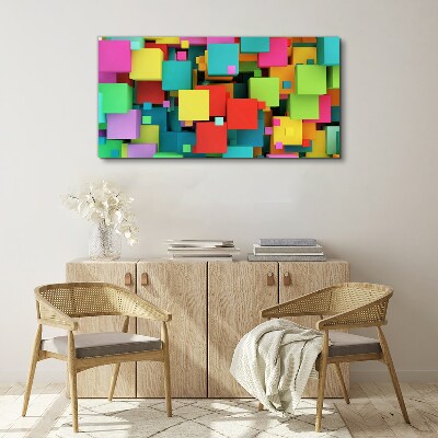 Abstract cubes Canvas Wall art