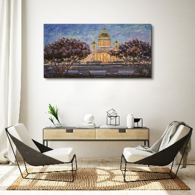 Cathedral church architecture Canvas Wall art