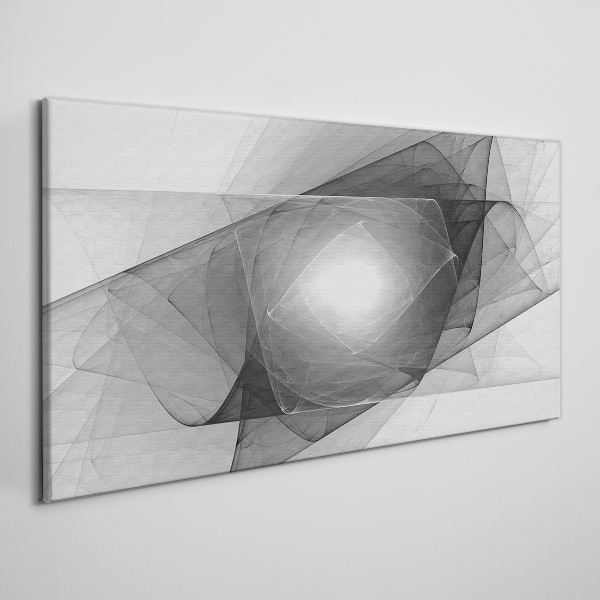 Abstract composition in shades of gray Canvas Wall art