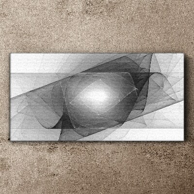 Abstract composition in shades of gray Canvas Wall art
