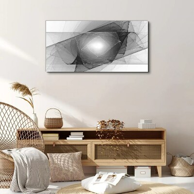 Abstract composition in shades of gray Canvas Wall art